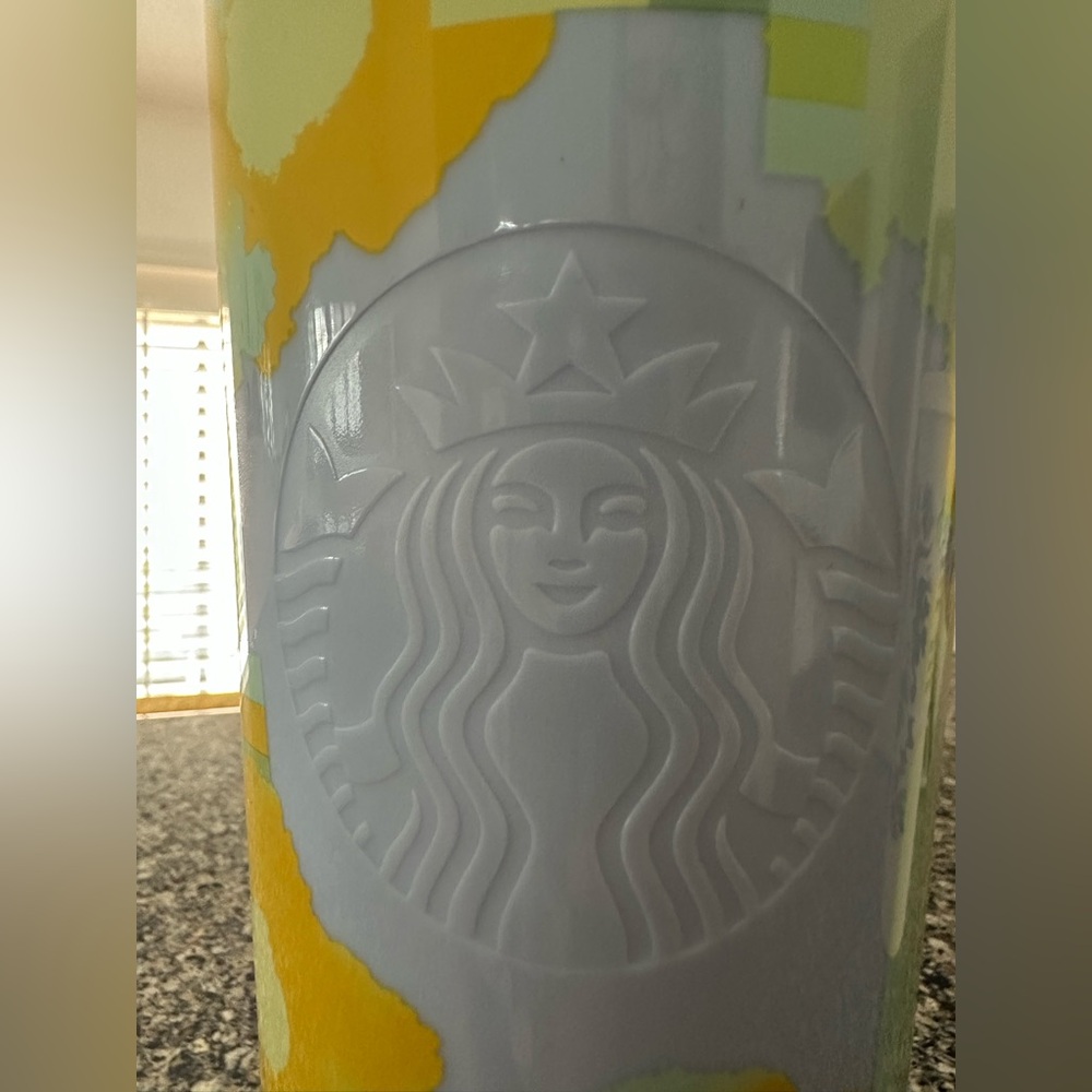 Starbucks Blue‎ and Yellow Tumbler - Picture 2 of 5